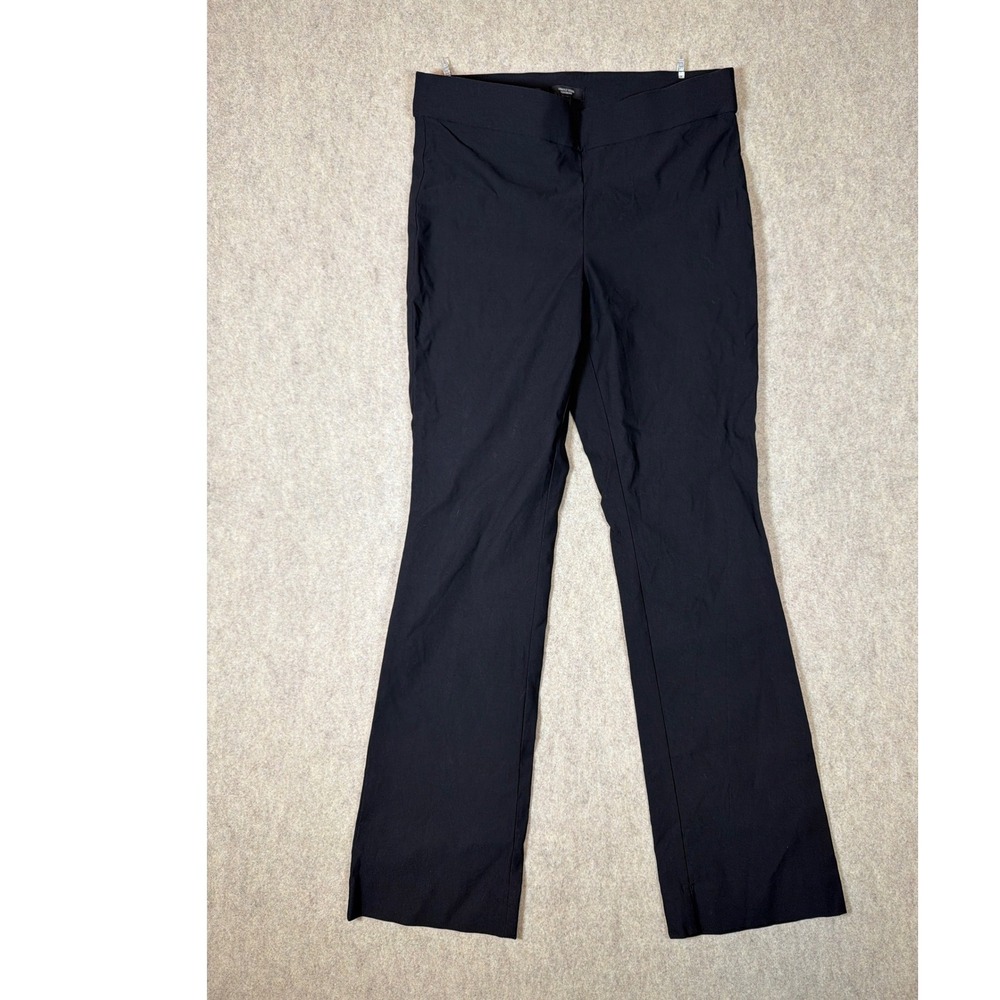 K321. Simply Vera Vera Wang Womens Black Bootcut Pull On Dress Pants Size L